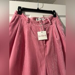 Pink Velvet Pants